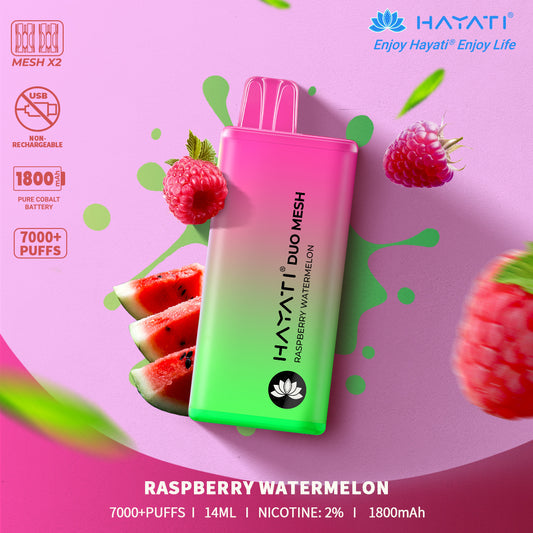 Hayati Duo Mesh 7000 Disposable vape non-chargable | Best Price | UK - vapeswholesale