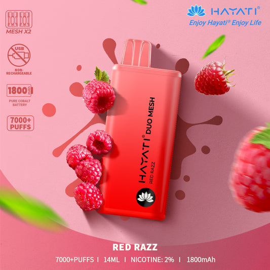 Hayati Duo Mesh 7000 Disposable vape non-chargable | Best Price | UK - vapeswholesale