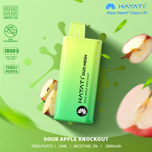 Hayati Duo Mesh 7000 Disposable vape non-chargable | Best Price | UK - vapeswholesale