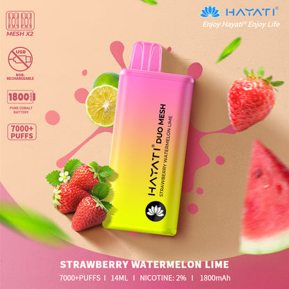 Hayati Duo Mesh 7000 Disposable vape non-chargable | Best Price | UK - vapeswholesale