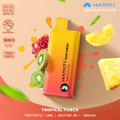 Hayati Duo Mesh 7000 Disposable vape non-chargable | Best Price | UK - vapeswholesale