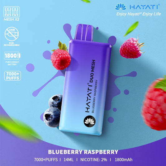 Hayati Duo Mesh 7000 Disposable vape non-chargable | Best Price | UK - vapeswholesale