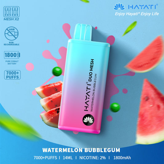 Hayati Duo Mesh 7000 Disposable vape non-chargable | Best Price | UK - vapeswholesale