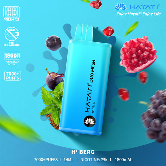 Hayati Duo Mesh 7000 Disposable vape non-chargable | Best Price | UK - vapeswholesale