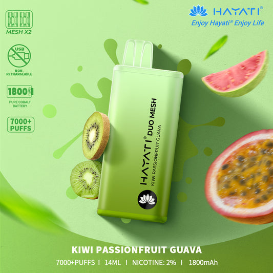 Hayati Duo Mesh 7000 Disposable vape non-chargable | Best Price | UK - vapeswholesale