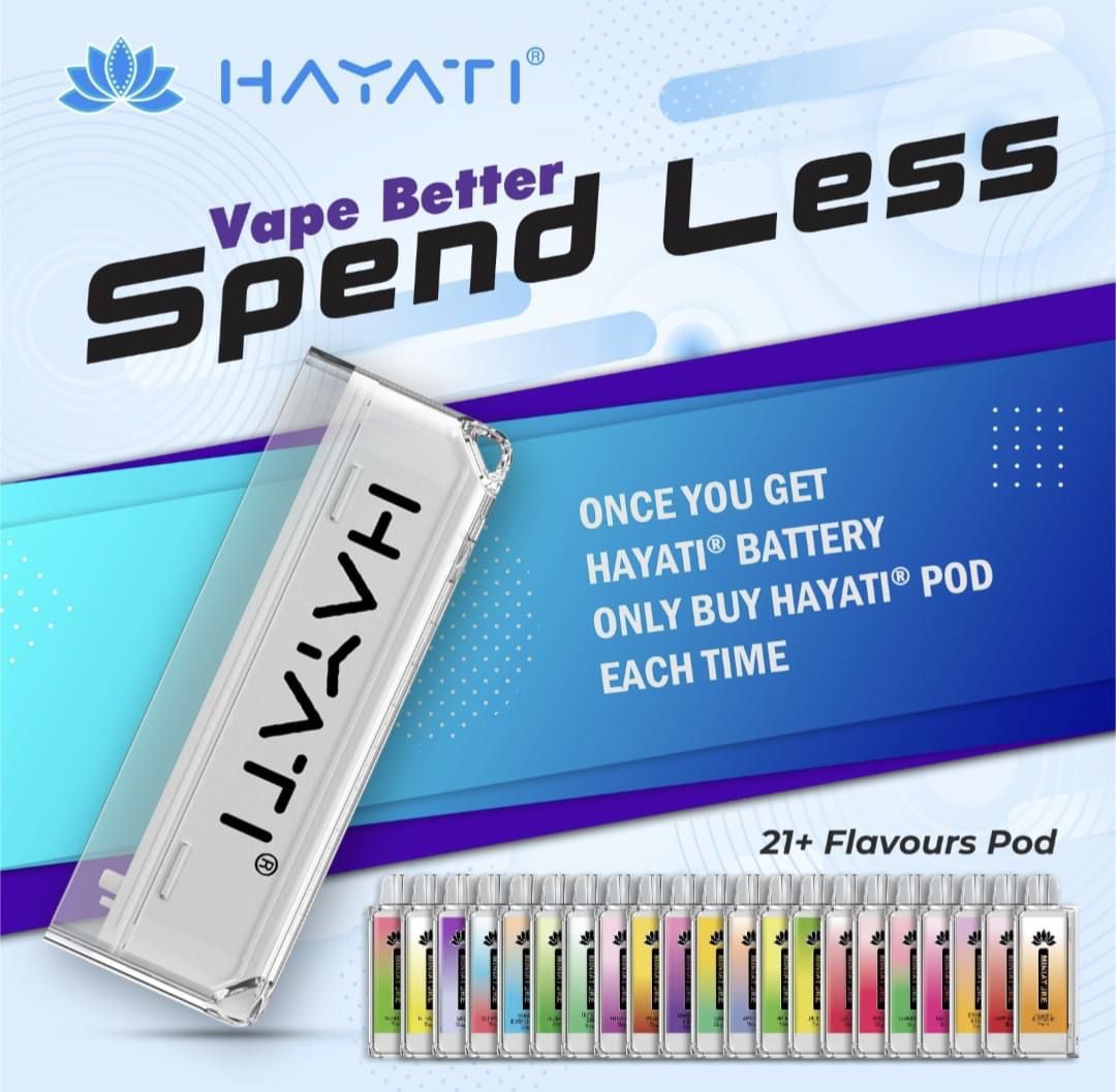 Hayati Mini Hayati Miniature 600 Flavour PODs: Disposable Pods