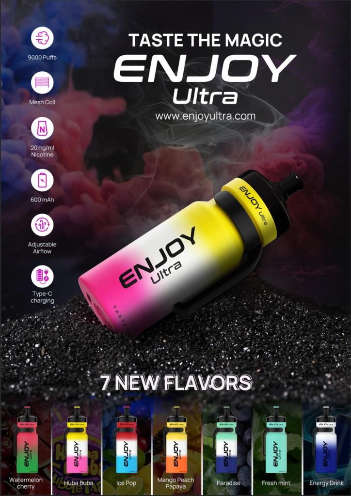 Enjoy Ultra 9000 Puffs Disposable Vape Long Lasting Performance