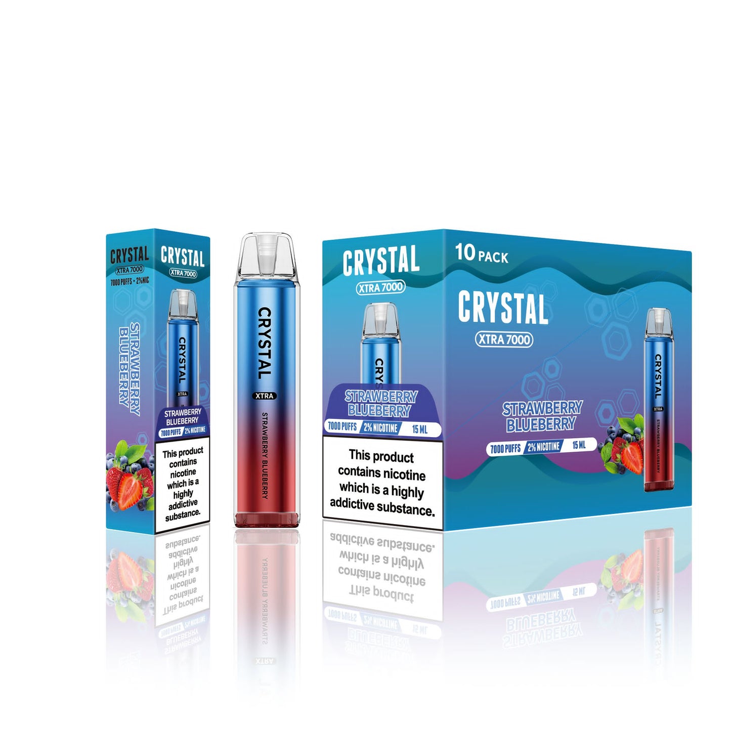 Crystal Xtra 7000 | Disposable Vape | Best Price | UK - vapeswholesale