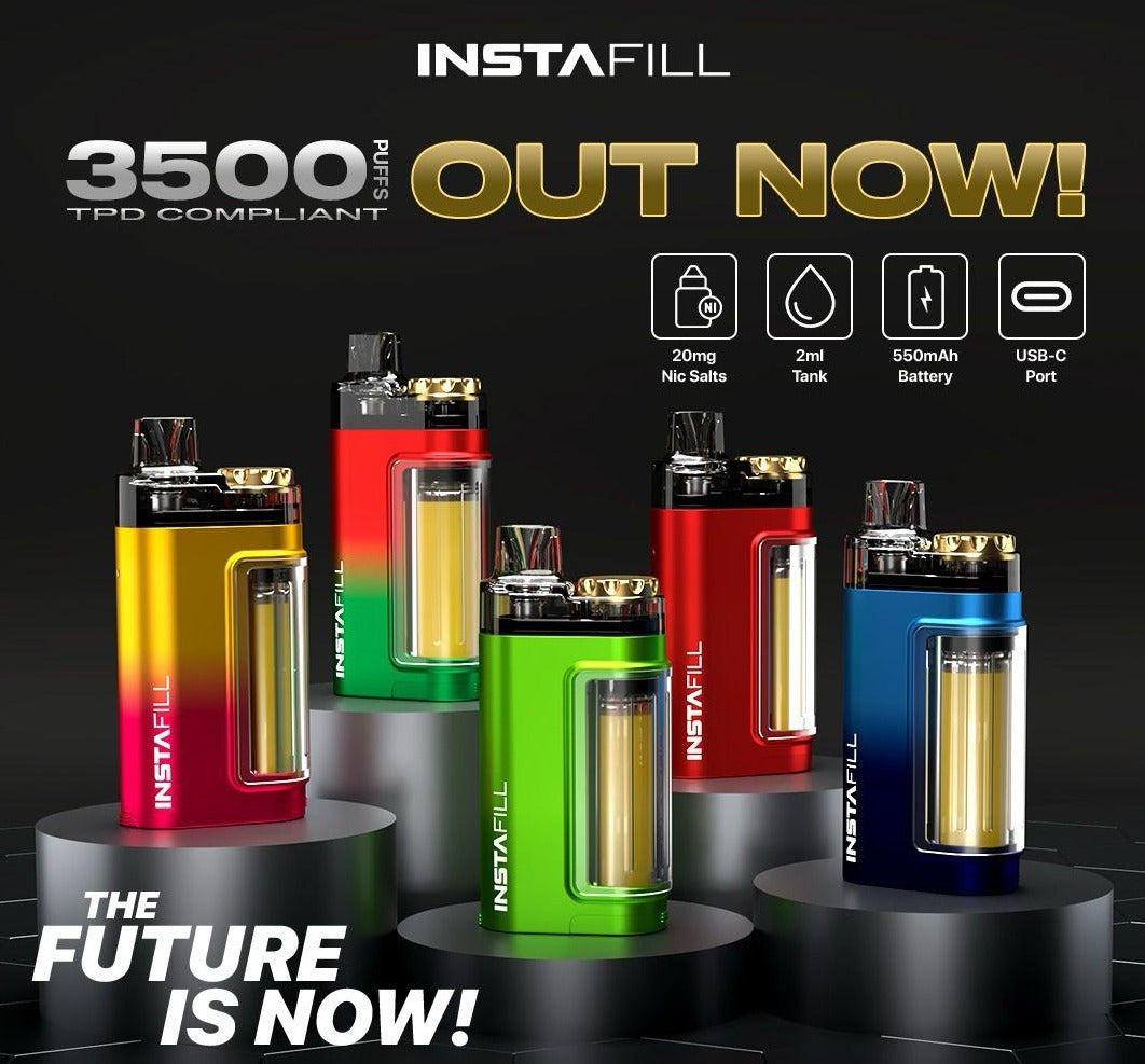 INSTAFILL 3500 - UK's FIRST TPD COMPLIANT 3500 PUFFS VAPE | Best Price | UK - vapeswholesale