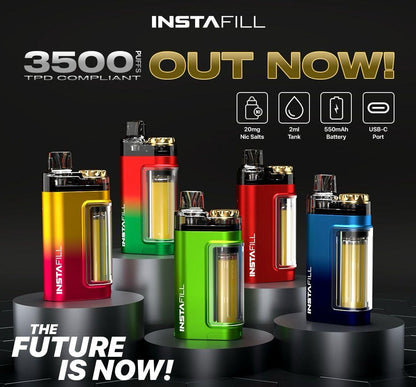 INSTAFILL 3500 - UK's FIRST TPD COMPLIANT 3500 PUFFS VAPE | Best Price | UK - vapeswholesale