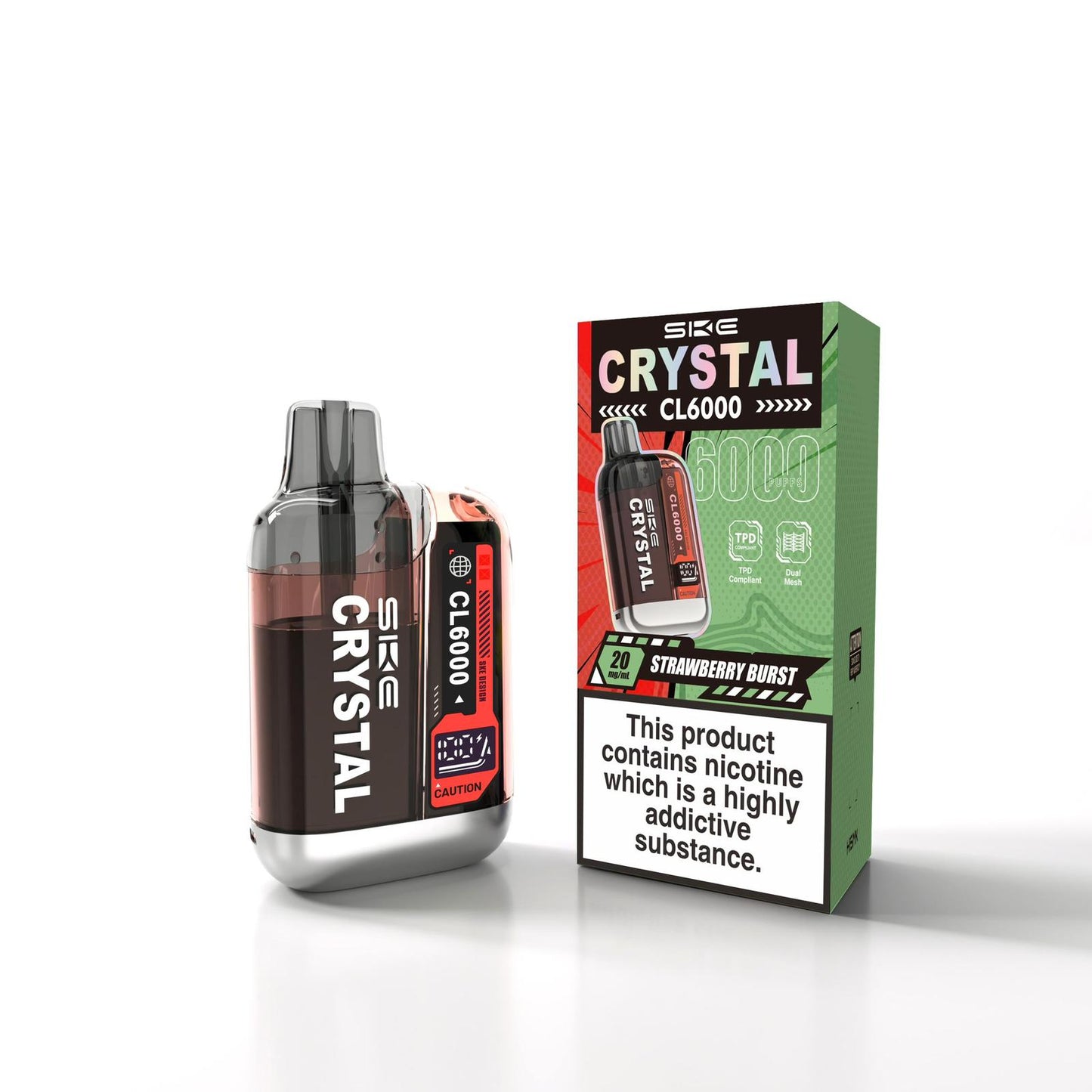 SKE Crystal CL6000 Disposable Vape | 6000 Puffs | Best Price UK - vapeswholesale