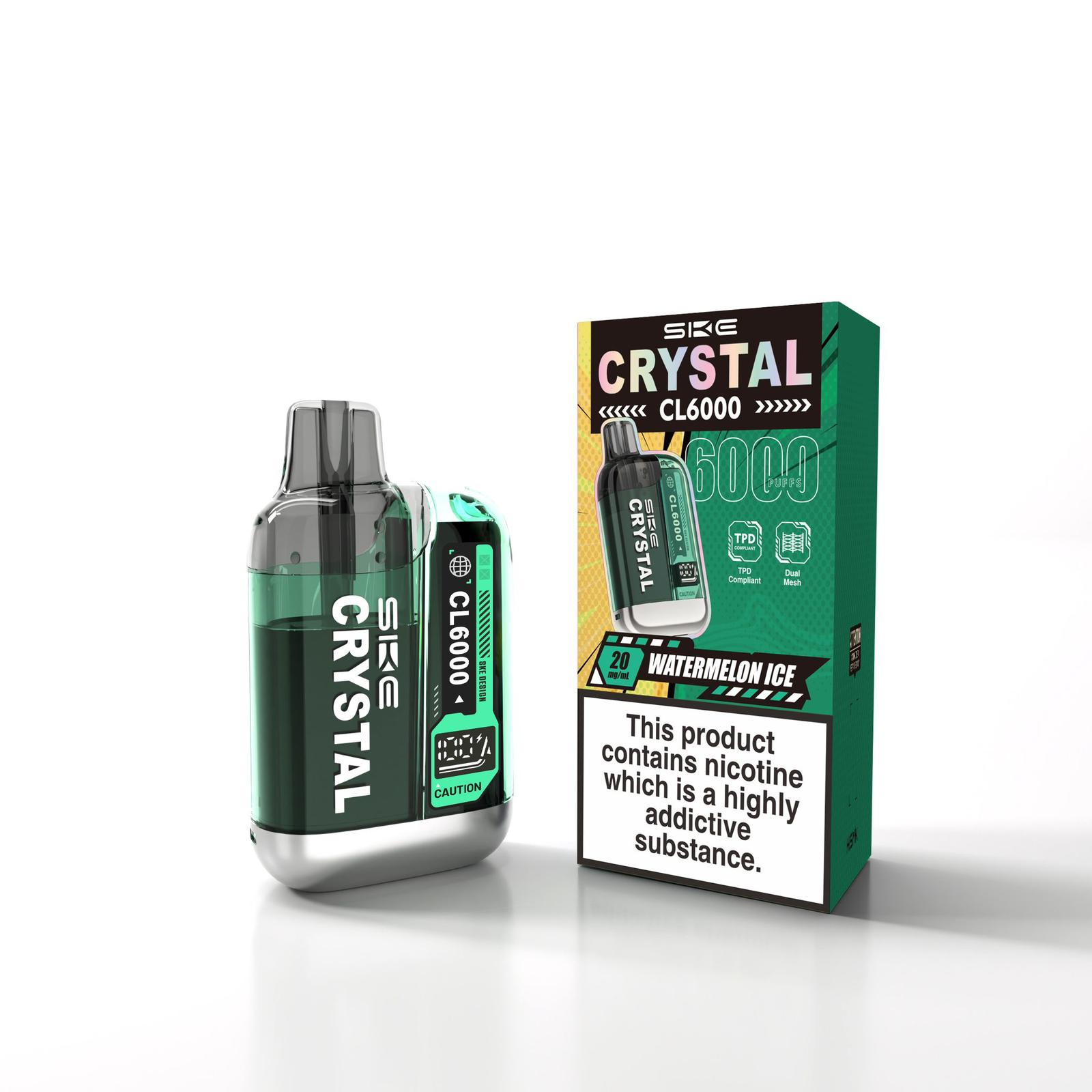 SKE Crystal CL6000 Disposable Vape | 6000 Puffs | Best Price UK - vapeswholesale