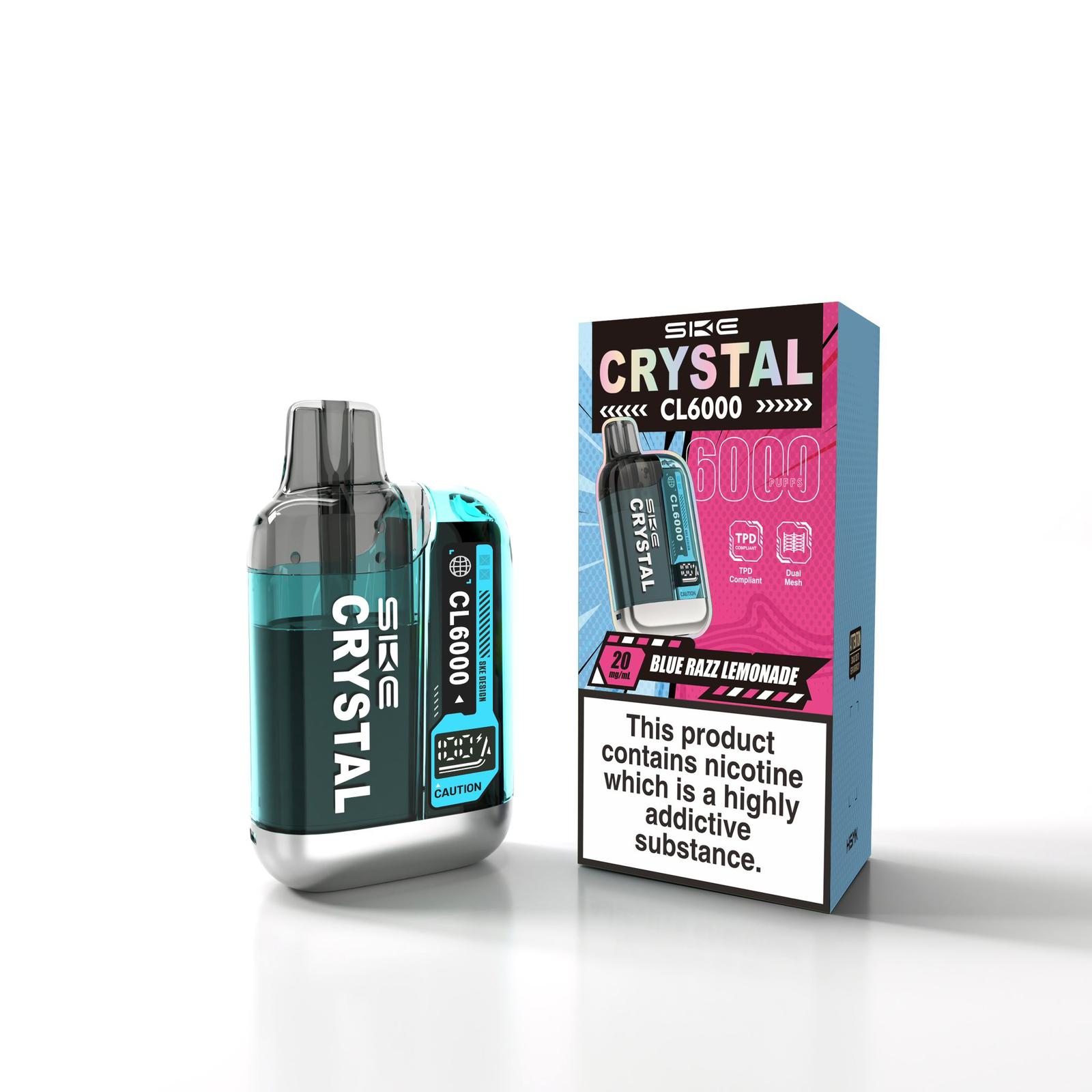 SKE Crystal CL6000 Disposable Vape | 6000 Puffs | Best Price UK - vapeswholesale