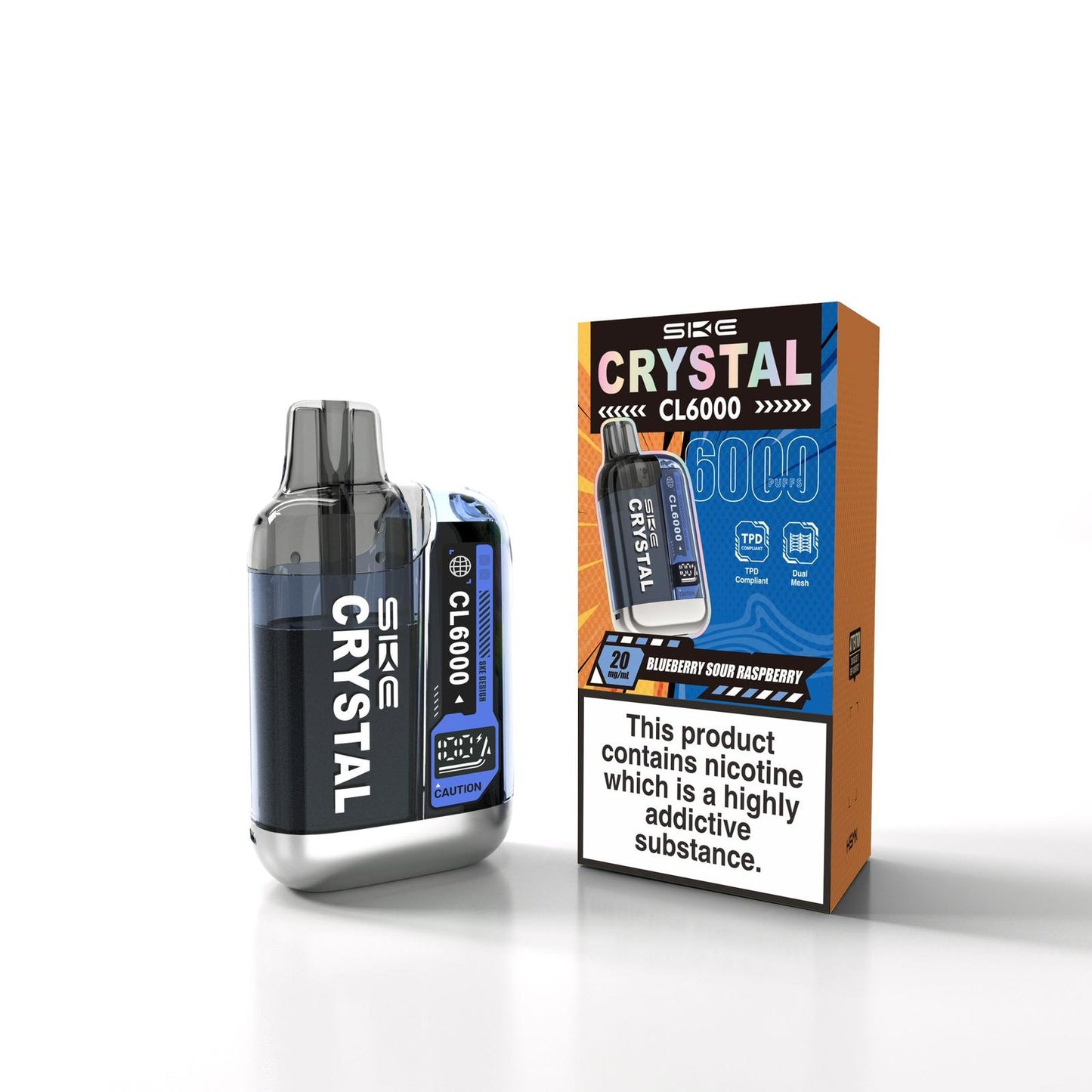 SKE Crystal CL6000 Disposable Vape | 6000 Puffs | Best Price UK - vapeswholesale