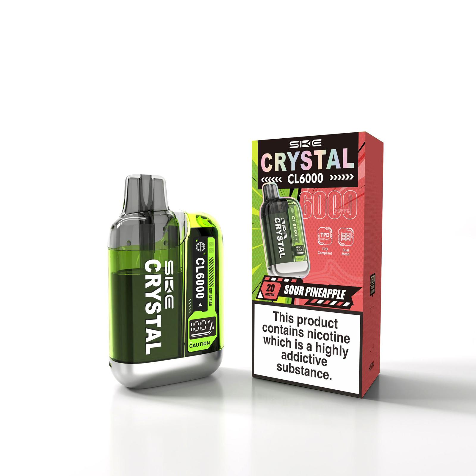 SKE Crystal CL6000 Disposable Vape | 6000 Puffs | Best Price UK - vapeswholesale