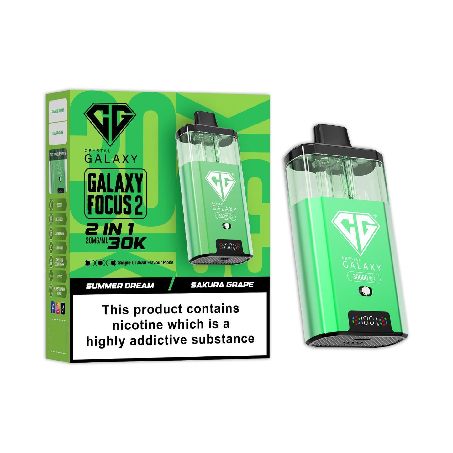 Crystal Galaxy Focus 2 30K Vape Kit
