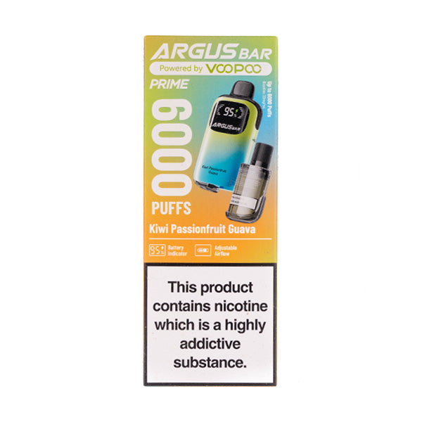 Voopoo Argus Bar Prime 6000 Disposable Vape | Best Price | UK | Vapes Wholesale - vapeswholesale