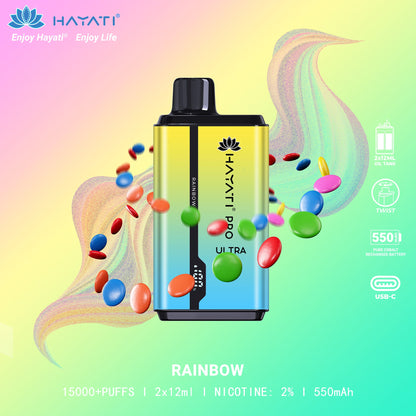 Hayati PRO Ultra 15000 Puffs Disposable 1 x 10 - vapeswholesale