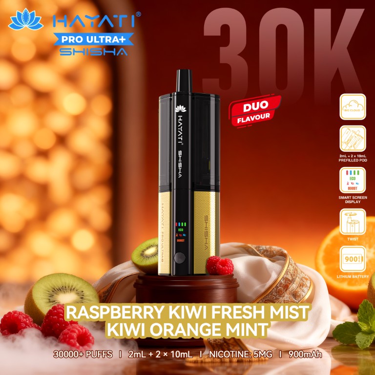 Hayati Pro Ultra+ Shisha 30K Puffs Vape Kit