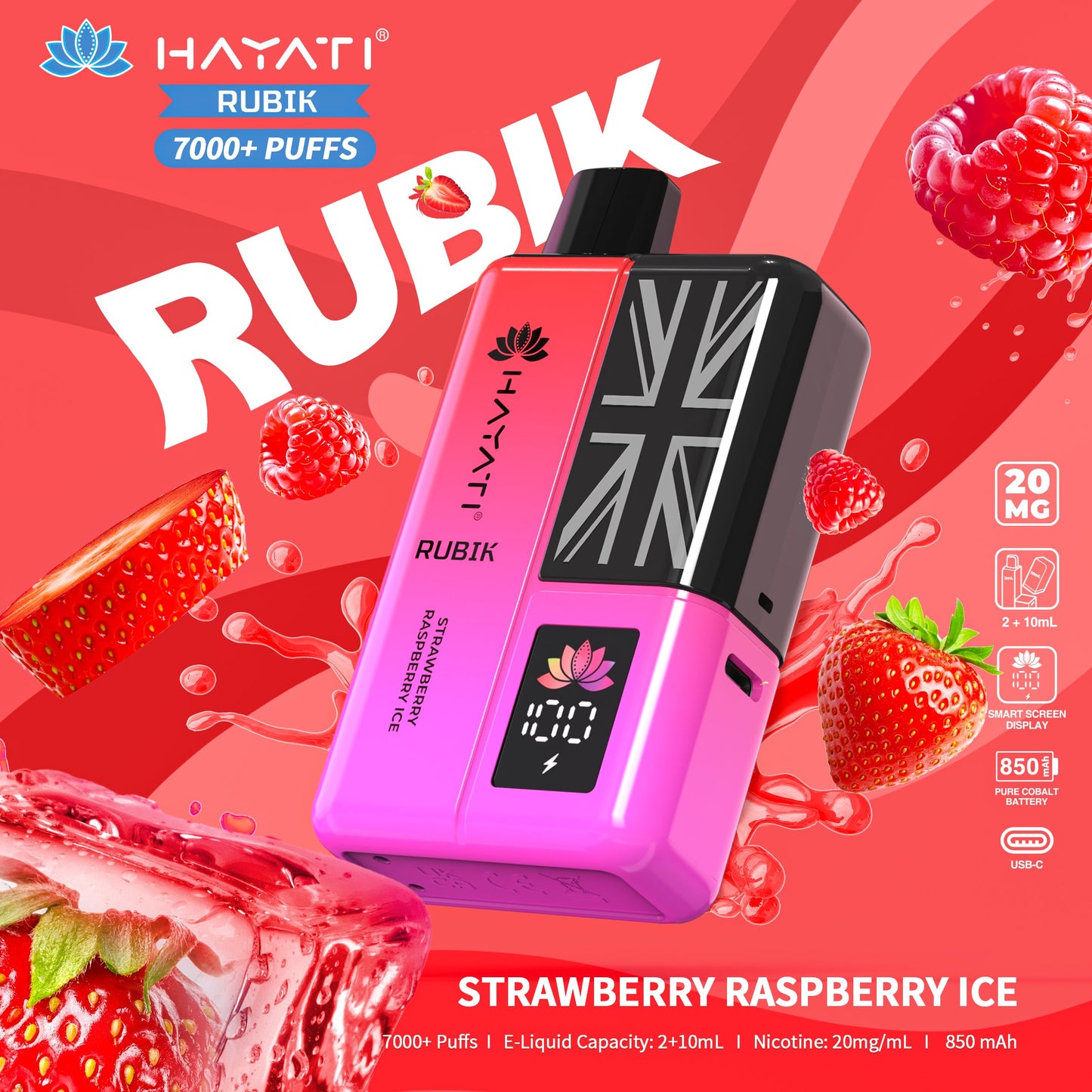 Hayati Rubik 7000 Puffs Disposable Vape| Best Price | UK | Vapes Wholesale