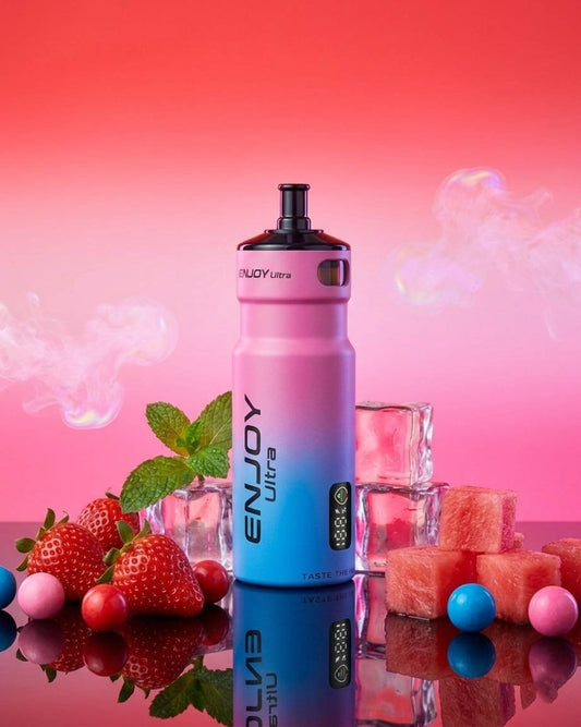Enjoy Ultra Refillable Vape Kit 9000 Puffs 20mg - Strawberry Watermelon Bubblegum