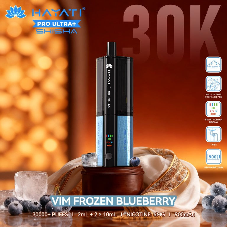 Hayati Pro Ultra+ Shisha 30K Puffs Vape Kit