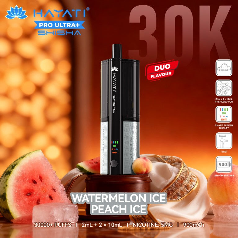 Hayati Pro Ultra+ Shisha 30K Puffs Vape Kit