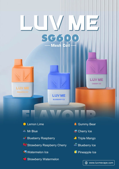 LUV ME SG600 Mesh Coil 600 puffs - vapeswholesale