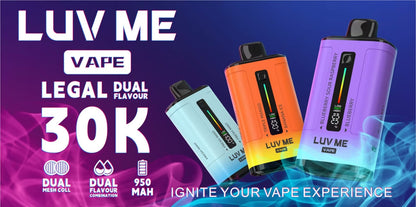 LUV ME 30k puffs Dual | LEGAL | Best Price | UK | Vapes Wholesale