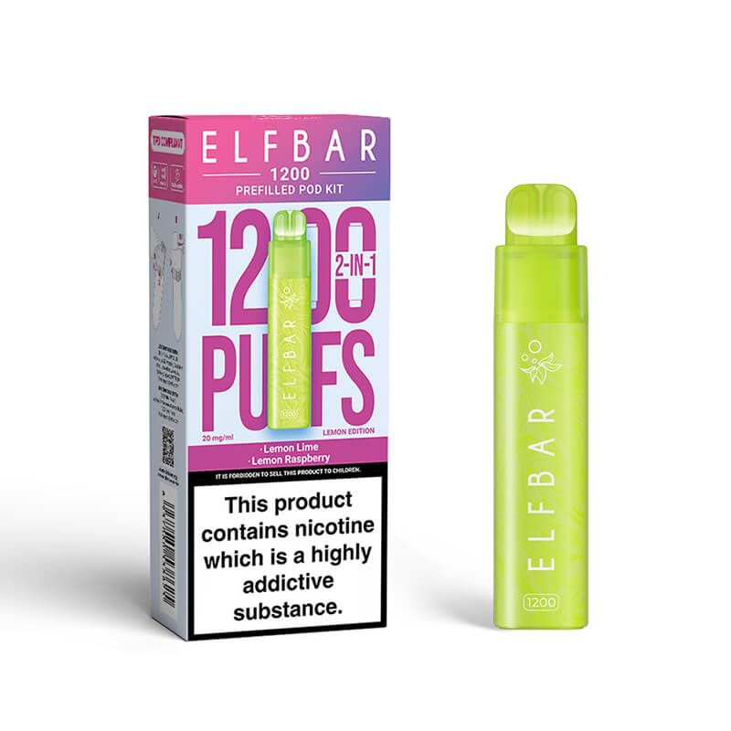 Elf Bar 1200 2in1 Prefilled Pod Vape Kit | Best Price UK | 1 x 5 Pcs
