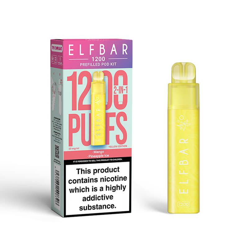 Elf Bar 1200 2in1 Prefilled Pod Vape Kit | Best Price UK | 1 x 5 Pcs - vapeswholesale