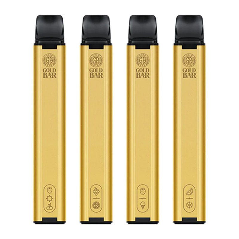 Gold Bar 600 Disposable Vape Pod Puff Pen Device - vapeswholesale