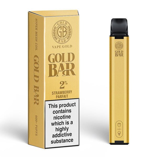 Gold Bar 600 Disposable Vape Pod Puff Pen Device - vapeswholesale