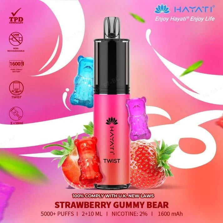 Hayati Twist 5000 Puffs Disposable Vape | Best Price | UK | Vapes Wholesale - vapeswholesale