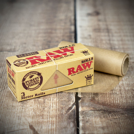 RAW Rolls Natural Undefined 3 Meter Rolls | Box of 12