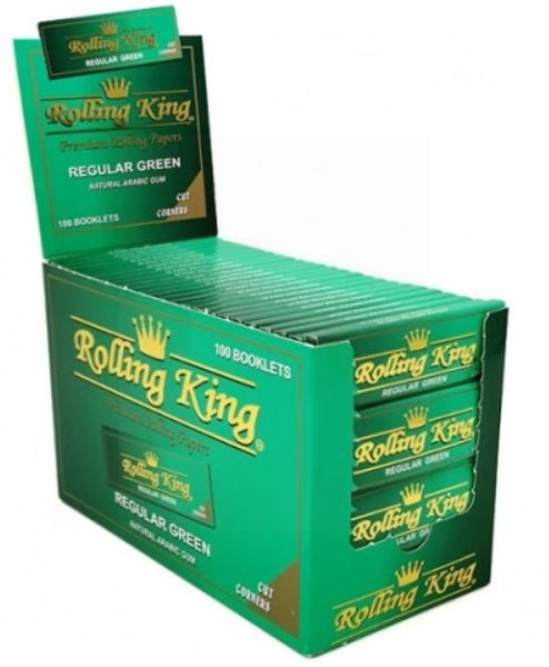 Rolling King Regular Green | Box of 100
