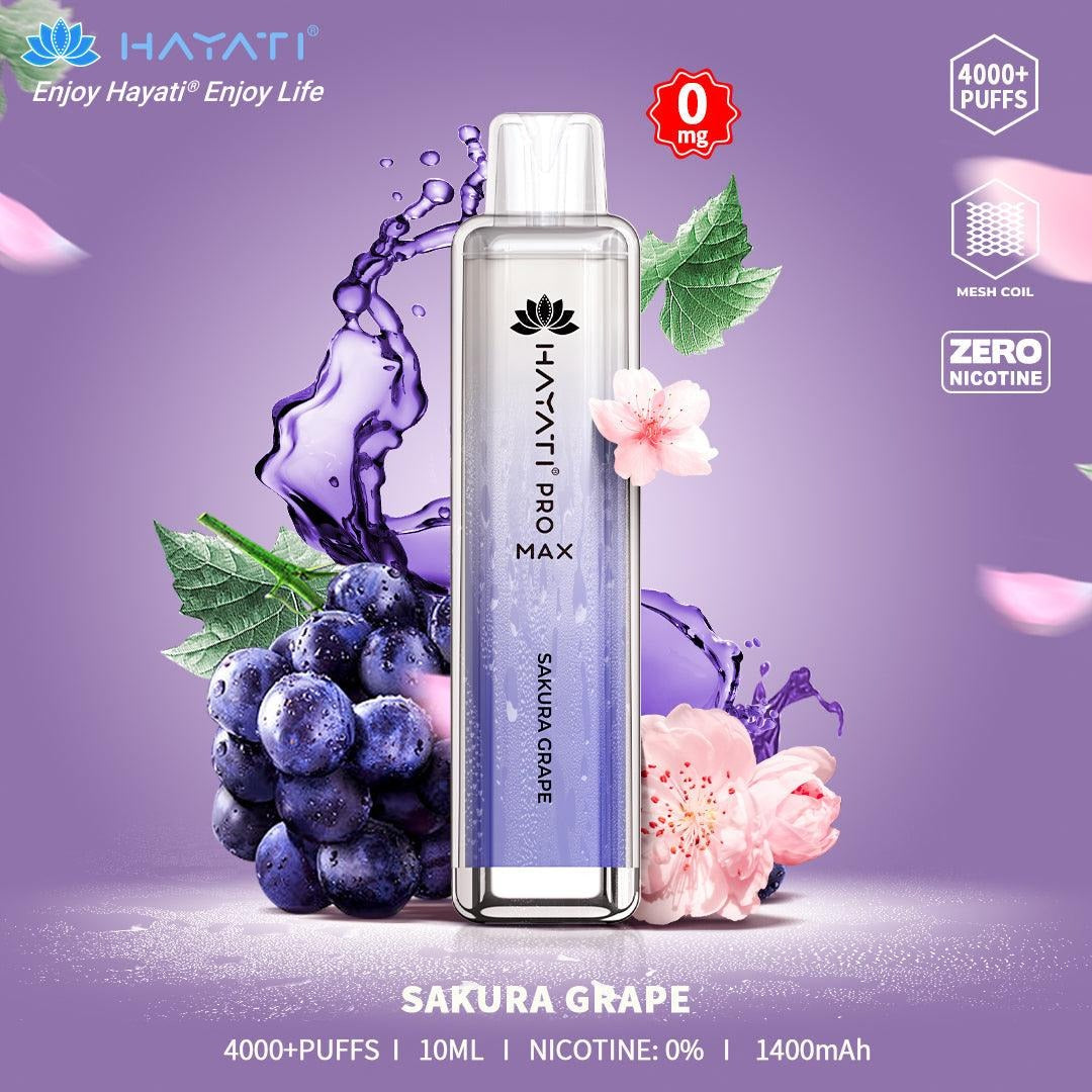 Hayati Pro Max 4000+ Puffs ZERO Nicotine