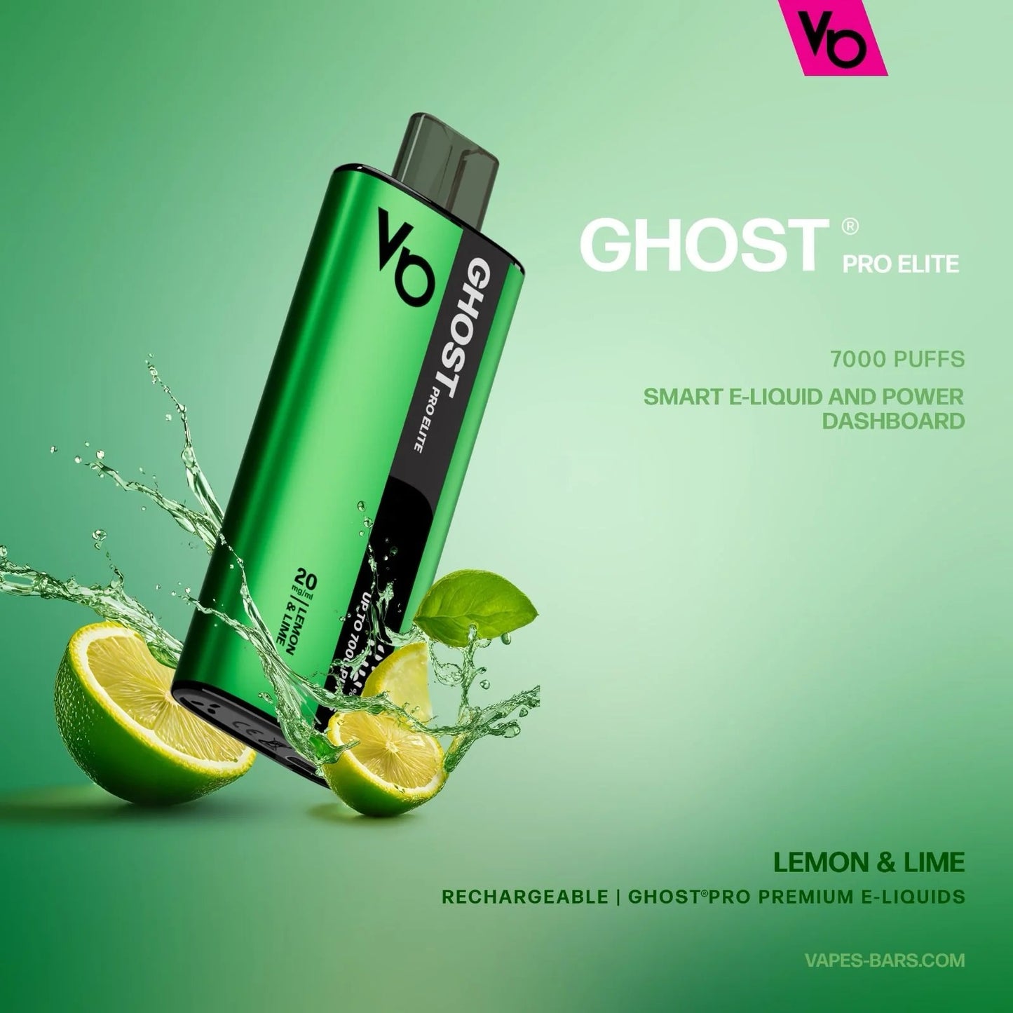 Ghost Pro Elite vape device with lemon and lime