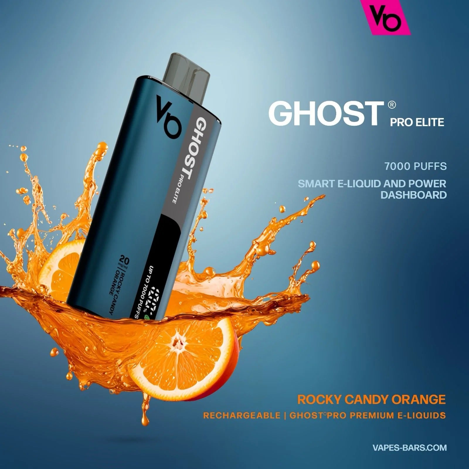 Ghost Pro Elite vape device with orange