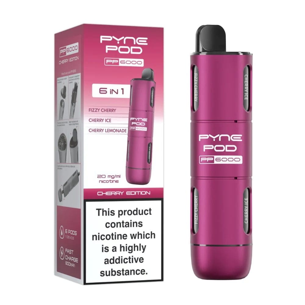 PYNE POD PP6000 6IN1 DISPOSABLE VAPE| Best Price | UK | Vapes Wholesale