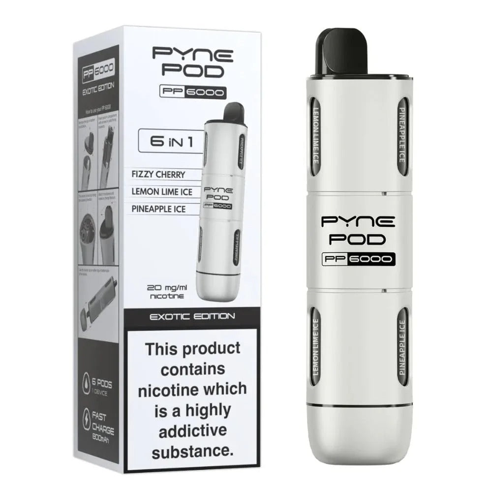 PYNE POD PP6000 6IN1 DISPOSABLE VAPE| Best Price | UK | Vapes Wholesale