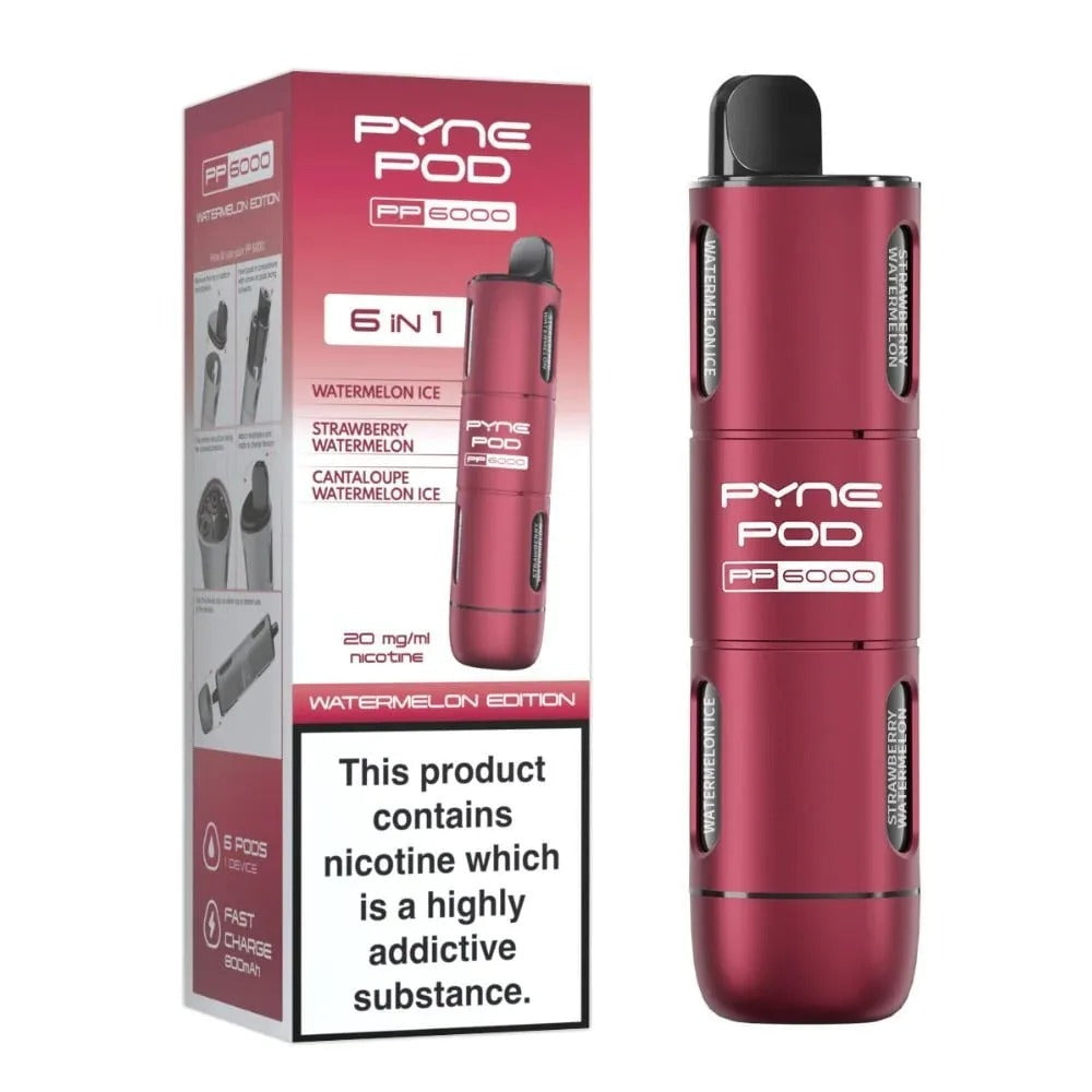 PYNE POD PP6000 6IN1 DISPOSABLE VAPE| Best Price | UK | Vapes Wholesale