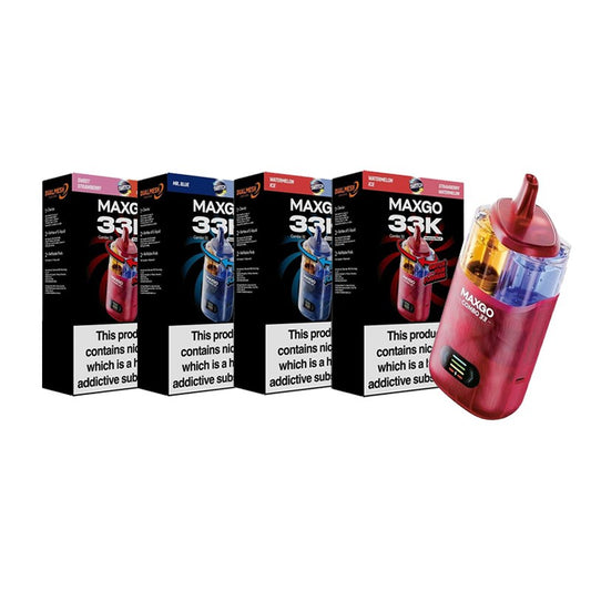 RELX MAXGO Combo 33 | 33k | Best Price | UK | Blueberry Raspberry / Pomegranate Sour Gummy