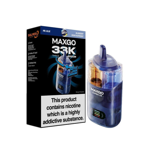 RELX MAXGO Combo 33 | 33k | Best Price | UK | Mr Blue / Blueberry Sour Raspberry