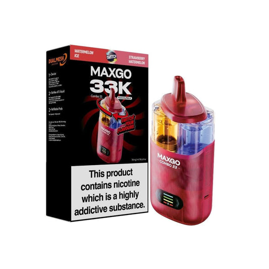 RELX MAXGO Combo 33 | 33k | Best Price | UK | Watermelon Ice / Strawberry Watermelon