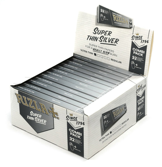 Rizla Super Thin Silver Combi Pack | Box of 32