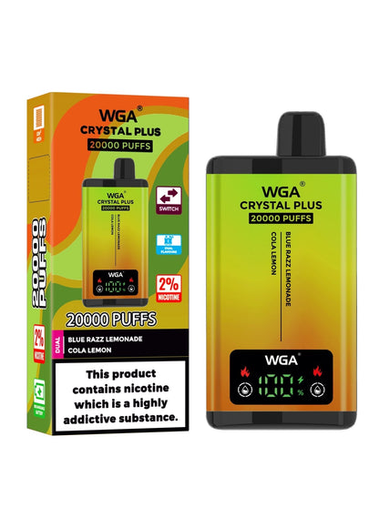 WGA Crystal Plus 20000 Puffs Disposable Vape | Best Price | UK | Vapes Wholesale - vapeswholesale