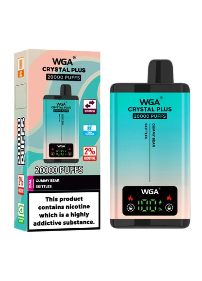 WGA Crystal Plus 20000 Puffs Disposable Vape | Best Price | UK | Vapes Wholesale - vapeswholesale