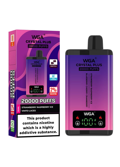 WGA Crystal Plus 20000 Puffs Disposable Vape | Best Price | UK | Vapes Wholesale - vapeswholesale