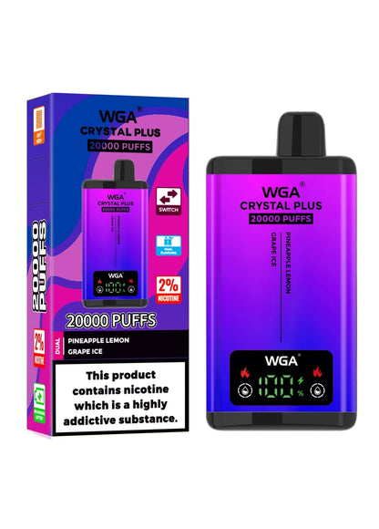 WGA Crystal Plus 20000 Puffs Disposable Vape | Best Price | UK | Vapes Wholesale - vapeswholesale